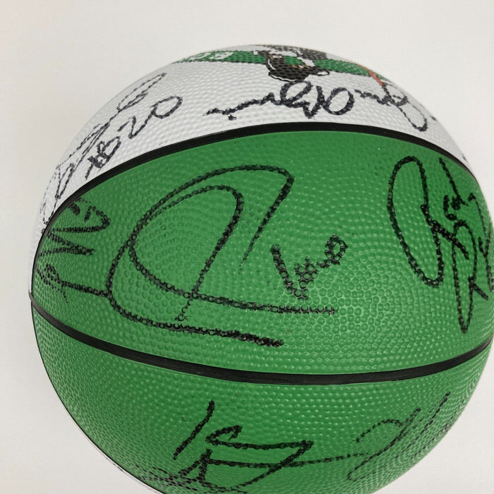 2001-2002 Boston Celtics Team Signed Basketball Paul Pierce JSA COA
