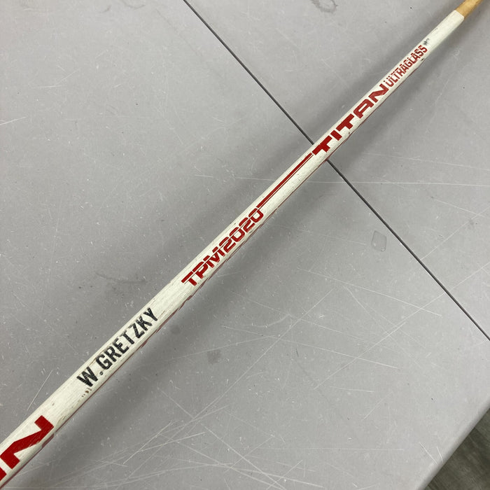 Wayne Gretzky "802 Goals" Signed 1987 Game Issued Titan Hockey Stick PSA DNA COA