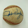 Historic John Wayne Single Signed First Pitch Baseball With JSA COA