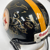2005 Pittsburgh Steelers Super Bowl Champs Team Signed Game Helmet Beckett COA