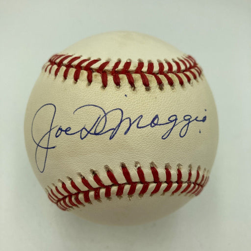 Nice Joe Dimaggio Signed Official American League Baseball JSA COA