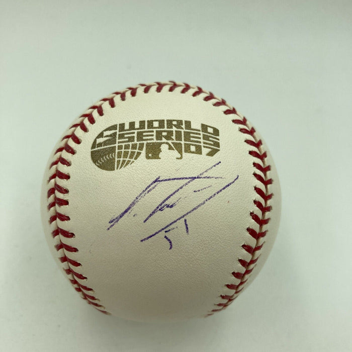 Julian Tavarez Signed 2007 World Series Baseball Boston Red Sox