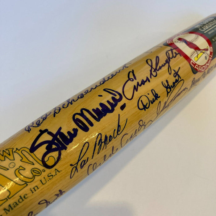 Stan Musial St. Louis Cardinals HOF Multi Signed Cooperstown Baseball Bat JSA