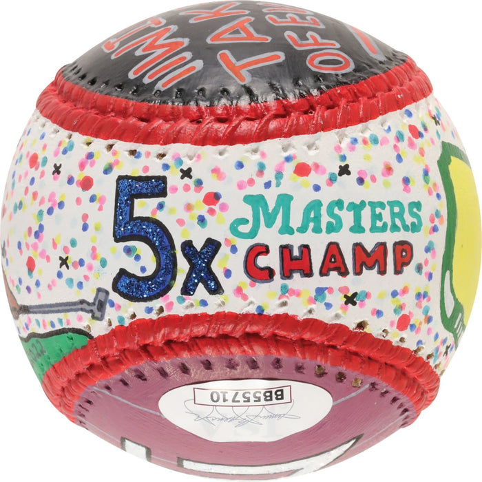 Tiger Woods Single Signed Hand Painted Art Major League Baseball JSA COA
