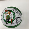 2001-2002 Boston Celtics Team Signed Basketball Paul Pierce JSA COA