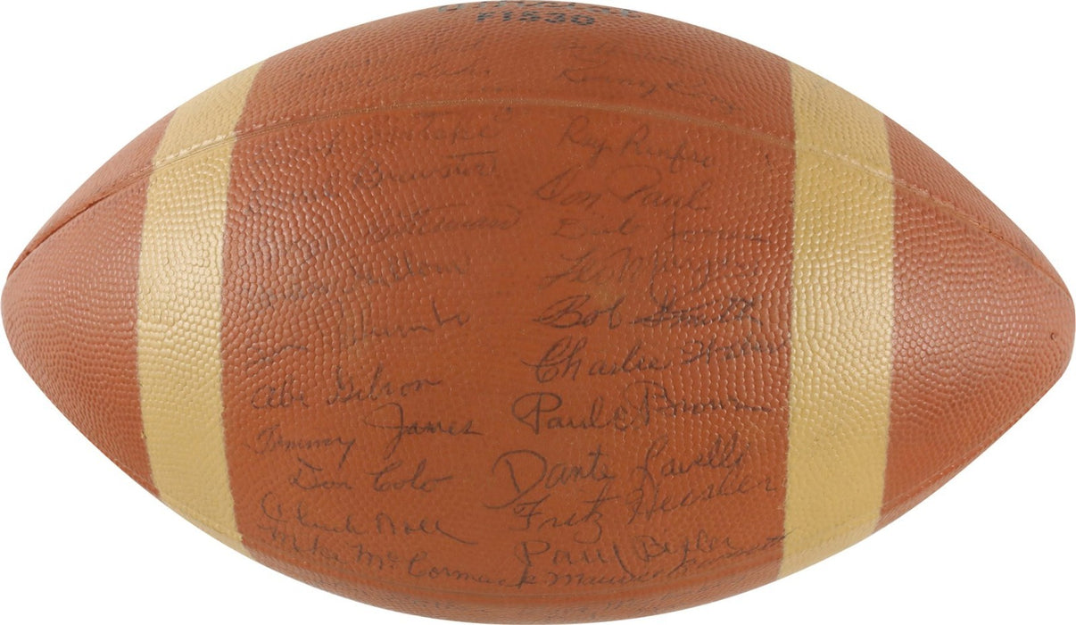 1955 Cleveland Browns NFL Champions Team Signed Football 40 Sigs PSA DNA COA