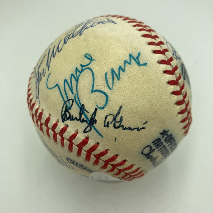 1970's HOF Multi Signed Baseball Lloyd Waner Freddie Lindstrom Musial JSA COA