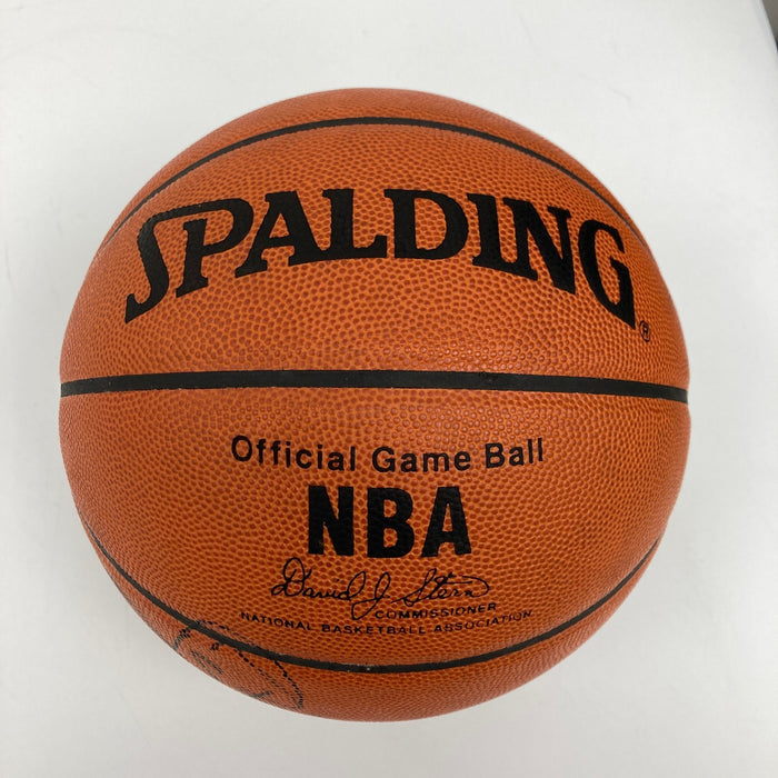 Larry Bird Signed Spalding Official NBA Game Basketball JSA COA