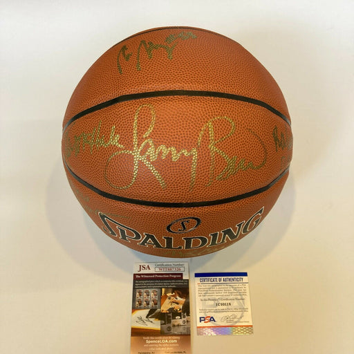 1980-81 Boston Celtics NBA Champions Team Signed Basketball PSA DNA & JSA COA