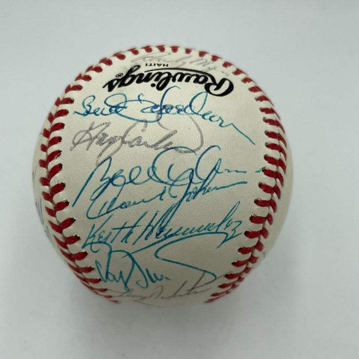 1988 New York Mets Team Signed National League Baseball With Gary Carter