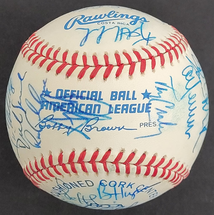1991 Minnesota Twins World Series Champs Team Signed Baseball JSA COA 31 Sigs