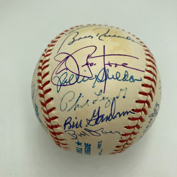 1962 New York Yankees W.S. Champs Team Signed Baseball Mickey Mantle JSA COA