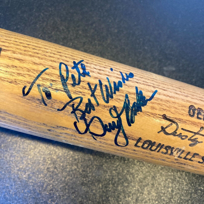 Dusty Baker Signed 1970's Louisville Slugger Game Used Baseball Bat JSA COA
