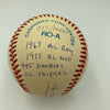 Rod Carew Signed Heavily Inscribed Career STAT Baseball Reggie Jackson COA