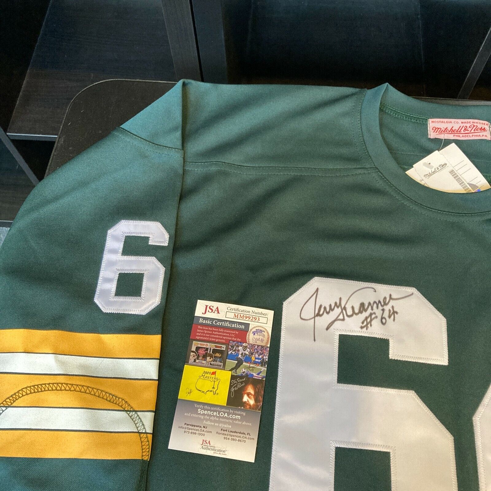 Bart Starr Signed Green Bay Packers Mitchell & Ness Jersey