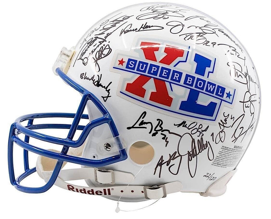 Beautiful Super Bowl MVP's Signed Helmet 42 Sigs With Tom Brady Fanatics COA