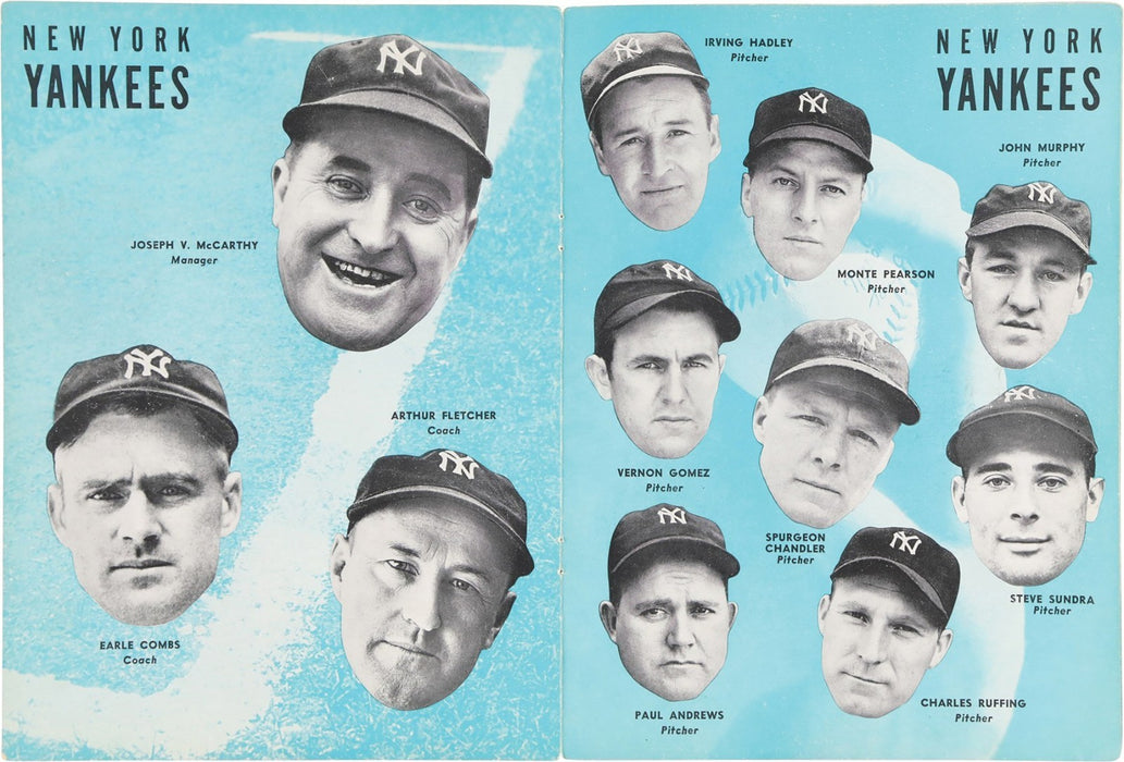 1938 World Series Signed Program by Entire Chicago Cubs Team 24 Autos PSA DNA