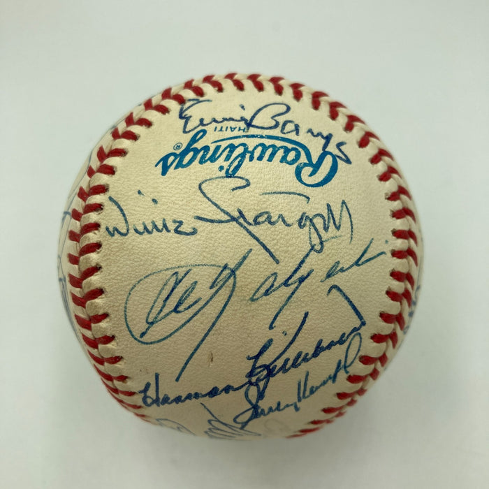 Mickey Mantle Sandy Koufax Willie Mays Hall Of Fame Signed Baseball 30 Sigs JSA