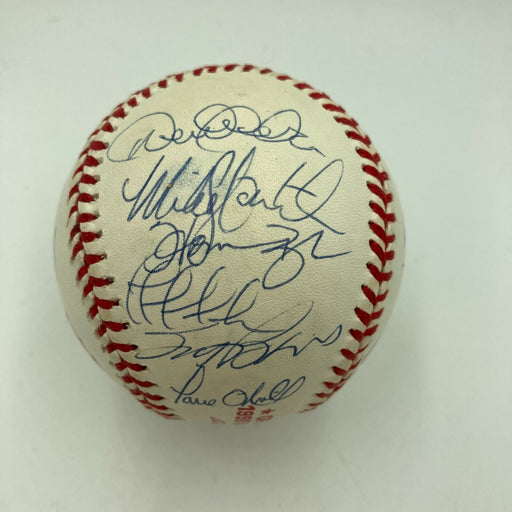 1998 New York Yankees World Series Champs Team Signed Baseball Derek Jeter JSA