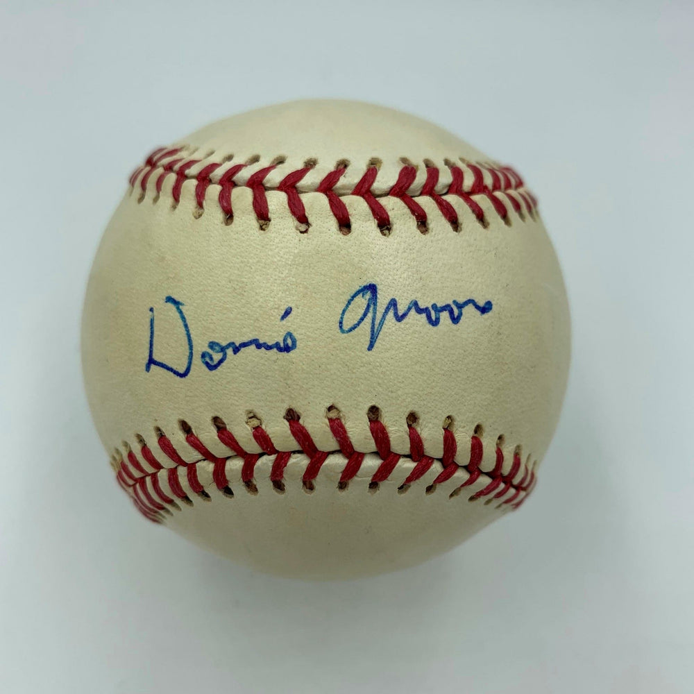 RARE Donnie Moore Single Signed Baseball Angels Dec. Age 35 - 1989 With JSA COA