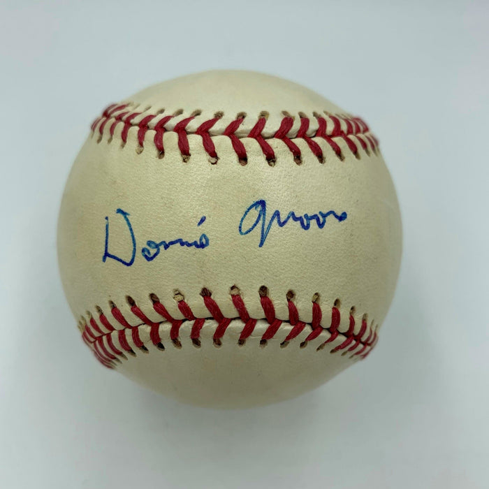 RARE Donnie Moore Single Signed Baseball Angels Dec. Age 35 - 1989 With JSA COA