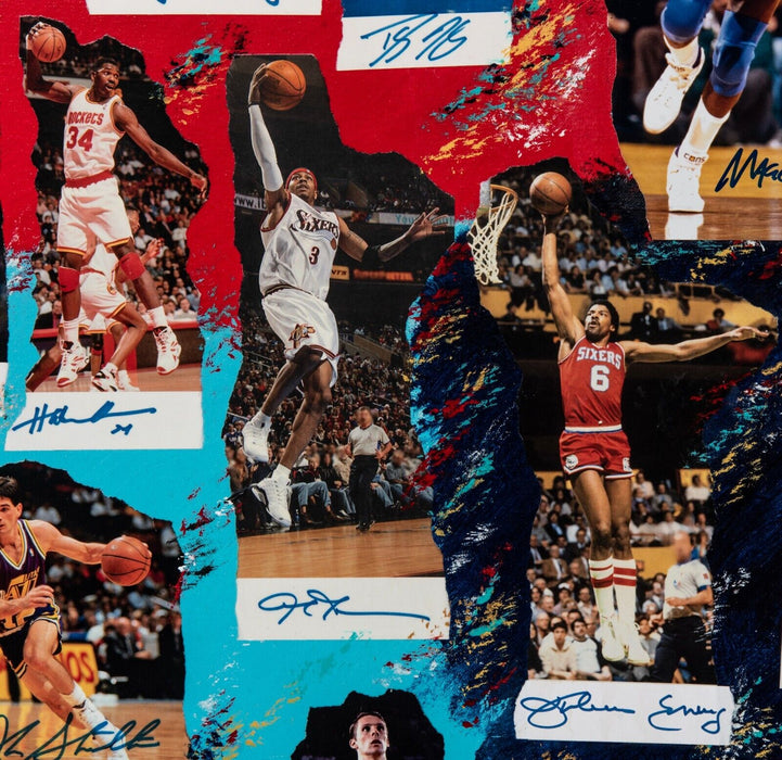 Michael Jordan Kobe Bryant LeBron James Signed Legends Of The Game Art