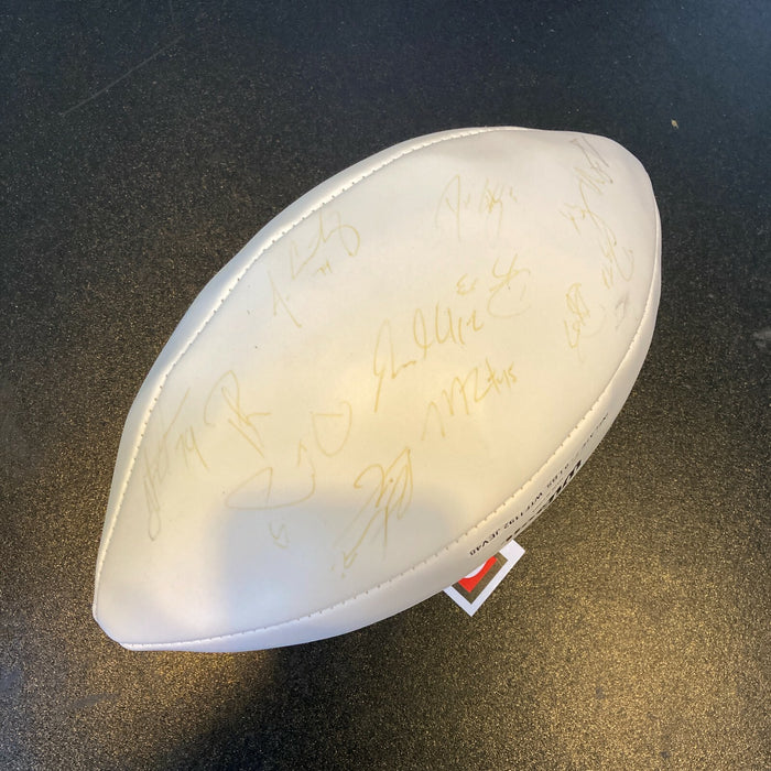 2010 Indianapolis Colts Team Signed Autographed Wilson NFL Football