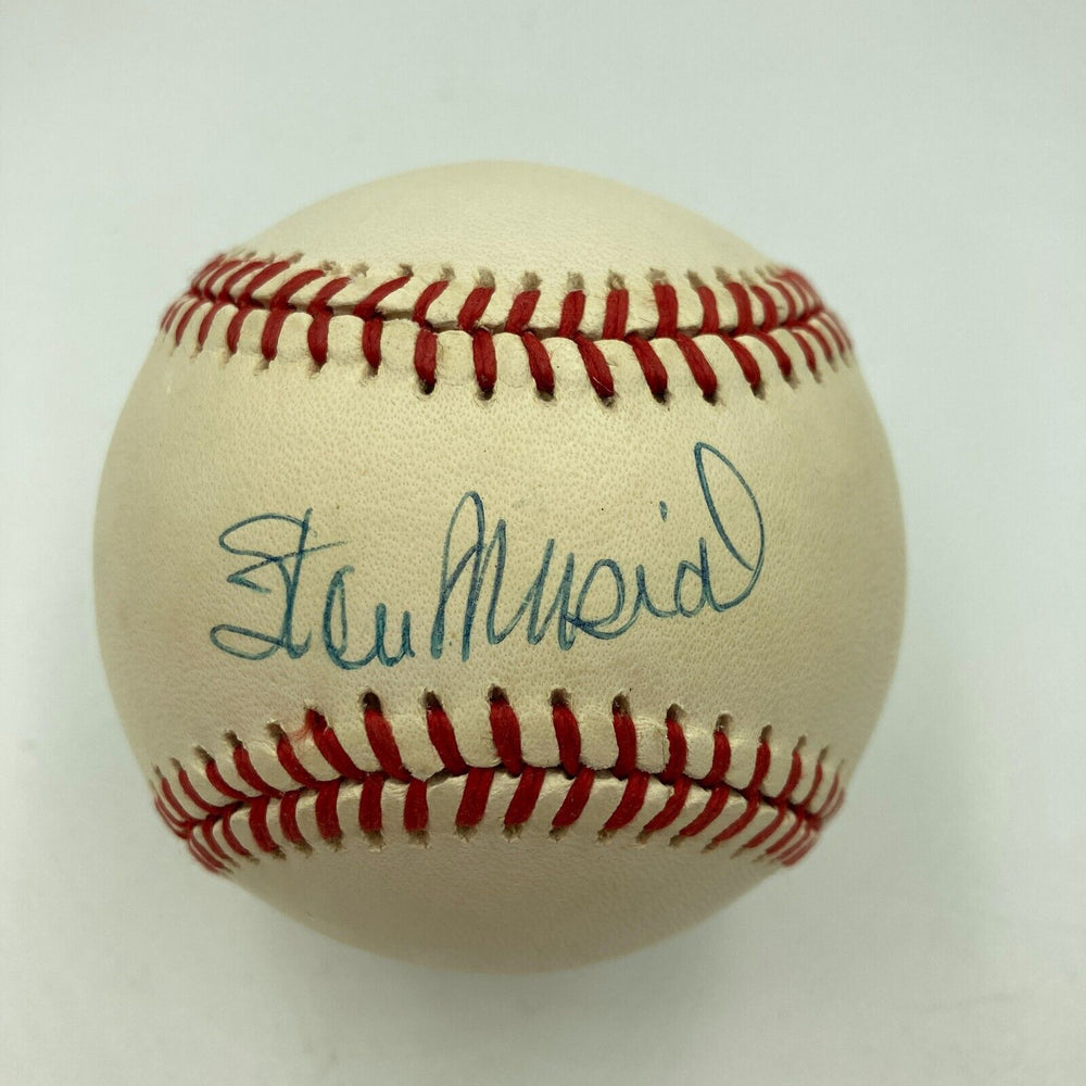 Nice Stan Musial Signed Official National League Baseball JSA COA