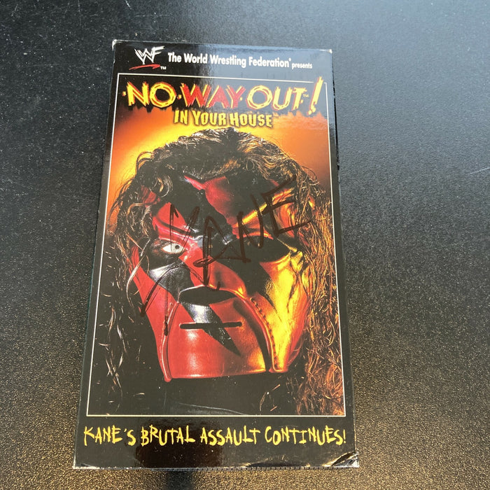 Kane Signed No Way Out WF Wrestling VHS Movie JSA COA