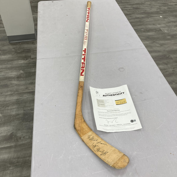 1981 Wayne Gretzky Signed Game Used Titan Hockey Stick Beckett COA