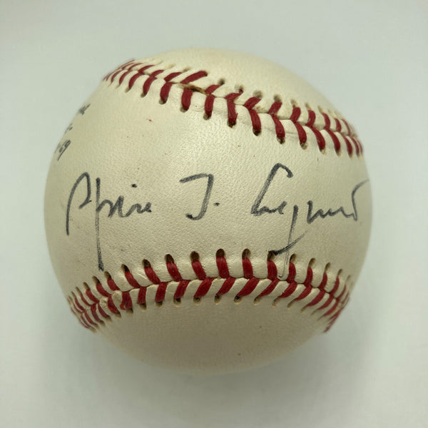 Vice President Spiro Agnew Single Signed 1969 American League Baseball JSA COA