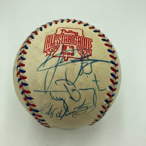 1996 All Star Game Team Signed Baseball Alex Rodriguez Frank Thomas Joe Carter
