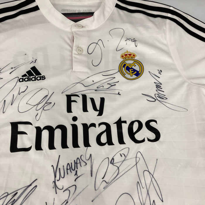 Cristiano Ronaldo 2015 Real Madrid UEFA Champs Team Signed Adidas Jersey JSA COA