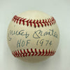 Mickey Mantle Hall Of Fame 1974 Signed Baseball PSA DNA COA HOF