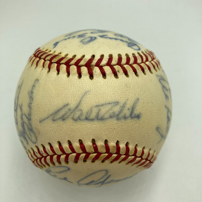 1972 Los Angeles Dodgers Team Signed Official National League Feeney Baseball