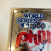 1980 Philadelphia Phillies World Series Champs Team Signed Display 14 Sigs
