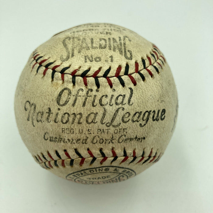 Dave Bancroft Single Signed 1926 National League Jubilee Baseball With JSA COA