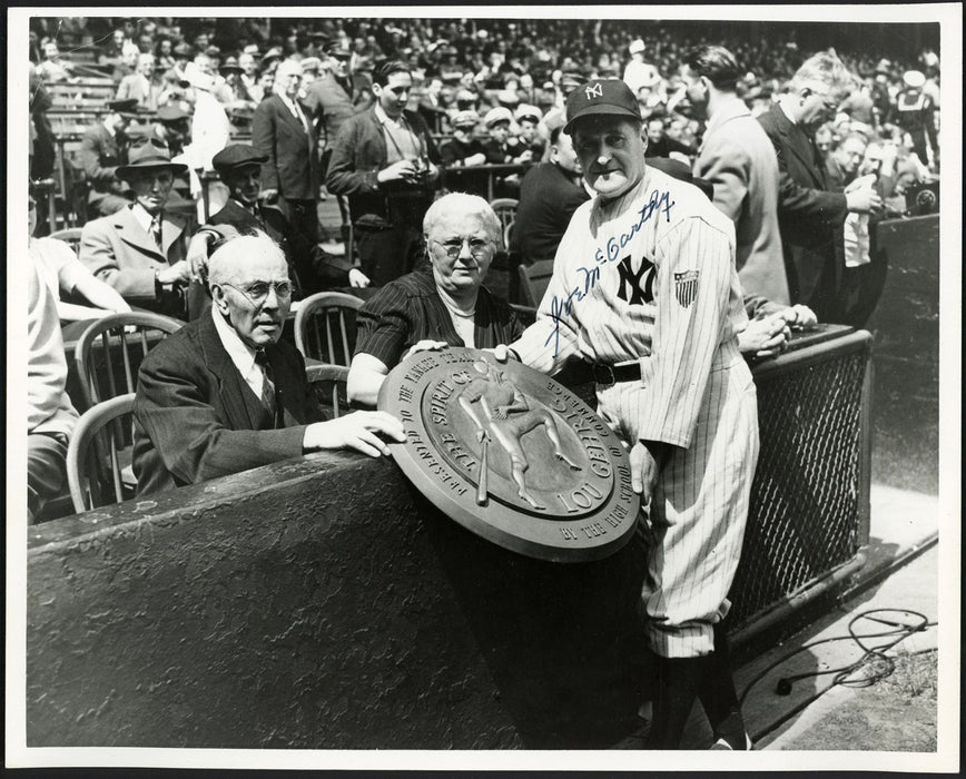 Joe McCarthy Signed 8x10 Photo New York Yankees HOF PSA DNA