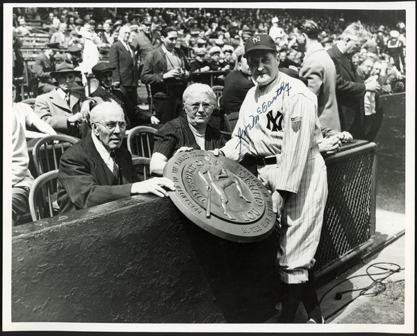 Joe McCarthy Signed 8x10 Photo New York Yankees HOF PSA DNA