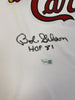 Bob Gibson HOF 1981 Signed Majestic St. Louis Cardinals Jersey With Fanatics COA