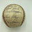 1961 New York Yankees W.S. Champs Team Signed Baseball Mickey Mantle Maris BAS