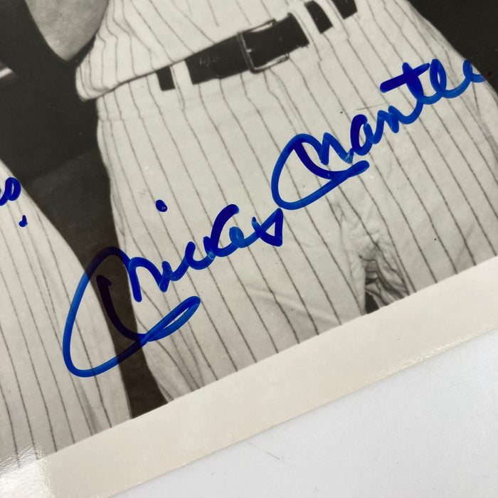 Mickey Mantle Joe Dimaggio Ted Williams Signed 8x10 Photo JSA COA Bold Mint Auto
