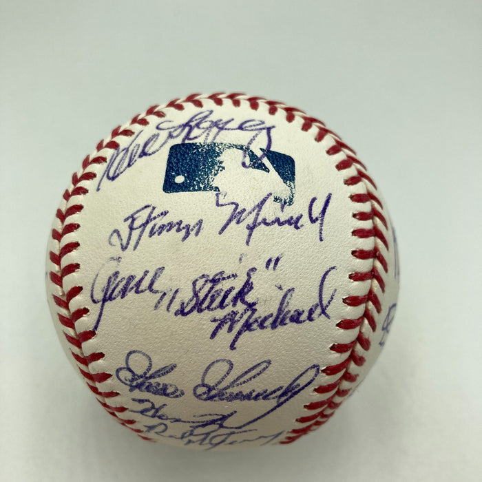 Rickey Henderson Don Larsen New York Yankees Legends Multi Signed Baseball