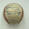 1953 New York Yankees World Series Champs Team Signed Baseball Mickey Mantle JSA