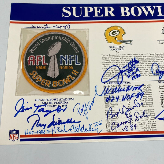 1967 Green Bay Packers Super Bowl Champs Team Signed Commemorative Patch JSA COA