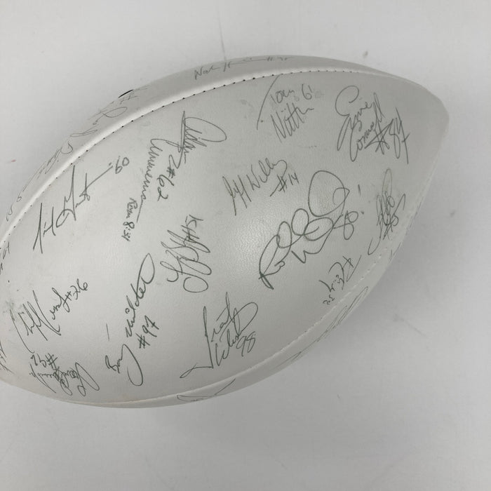 1999 St. Louis Rams Super Bowl Champs Team Signed Wilson Football 42 Sigs JSA