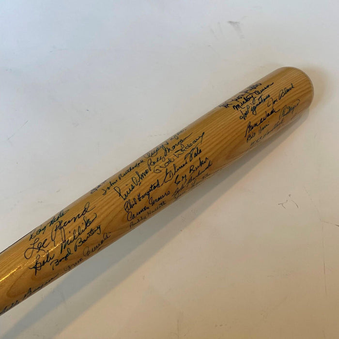 Incredible Brooklyn Dodgers Greats Signed Centennial Bat With 50+ Sigs JSA COA