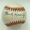 Beautiful Mark Koenig Single Signed Baseball 1927 NY Yankees JSA COA
