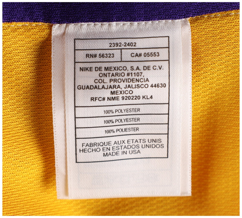 2004-05 Los Angeles Lakers Team-Signed Nike Jersey Jersey Kobe Bryant JSA COA