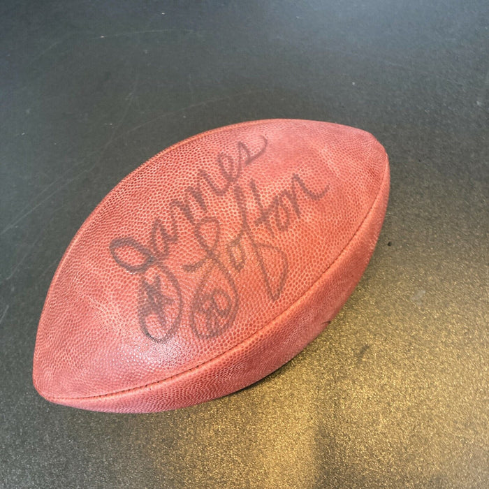 James Lofton Signed Official 1992 Wilson Super Bowl Game Football JSA COA